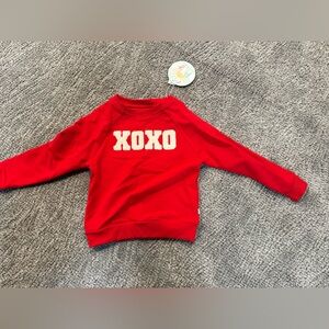 Little Sleepies Red XOXO Kids Sweatshirt Valentine